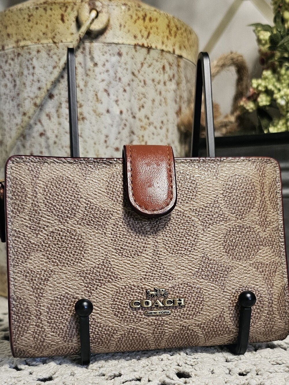 Coach Signature Canvas Wallet  Brown/Tan
